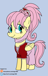 Size: 1843x2893 | Tagged: safe, artist:eagc7, character:fluttershy, species:pegasus, species:pony, clothing, cosplay, costume, female, genie, genie pony, i dream of jeannie, jeannie, ko-fi, mare, patreon, simple background, solo