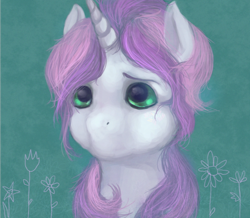 Size: 800x696 | Tagged: safe, artist:elkaart, character:sweetie belle, species:pony, species:unicorn, abstract background, female, filly, solo