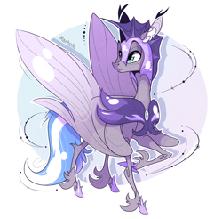 Size: 1932x1900 | Tagged: safe, artist:marbola, oc, oc only, oc:cloud zapper, species:pegasus, species:pony, armor, helmet, lunar guard armour, male, night guard, night guard armor, solo, spread wings, stallion, wings