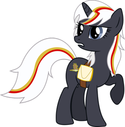 Size: 1024x1036 | Tagged: safe, artist:kayman13, artist:silverfacade, oc, oc only, oc:velvet remedy, species:pony, species:unicorn, fallout equestria, fanfic, fanfic art, female, hooves, horn, mare, medical saddlebag, raised hoof, saddle bag, simple background, solo, transparent background, vector