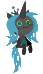 Size: 1750x3000 | Tagged: safe, artist:besttubahorse, character:queen chrysalis, episode:the ending of the end, g4, my little pony: friendship is magic, .svg file, cute, cutealis, doll, female, former queen chrysalis, plushie, smiling, solo, toy, vector