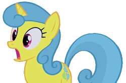 Size: 861x570 | Tagged: safe, artist:kayman13, edit, edited screencap, screencap, character:lemon hearts, species:pony, female, not a vector, shocked, simple background, solo, transparent background