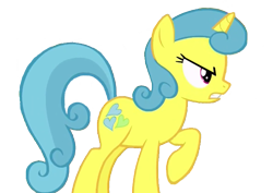 Size: 753x532 | Tagged: safe, artist:kayman13, edit, edited screencap, screencap, character:lemon hearts, species:pony, angry, female, not a vector, simple background, solo, transparent background