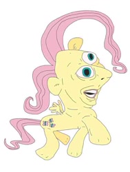 Size: 485x642 | Tagged: safe, artist:applebeans, character:fluttershy, species:pegasus, species:pony, abomination