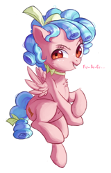Size: 758x1183 | Tagged: safe, artist:toroitimu, character:cozy glow, species:pegasus, species:pony, female, filly, looking at you, pure concentrated unfiltered evil of the utmost potency, pure unfiltered evil, smiling, solo