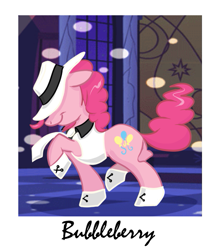 Size: 503x573 | Tagged: safe, artist:pippy, character:pinkie pie, species:pony, bubble berry, michael jackson, rule 63, solo