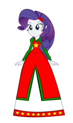 Size: 550x930 | Tagged: safe, artist:cartoonmasterv3, character:rarity, species:human, my little pony:equestria girls, christmas, clothing, female, holiday, humanized, long skirt, simple background, skirt, solo, transparent background, vector
