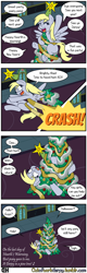 Size: 1280x4000 | Tagged: safe, artist:outofworkderpy, character:derpy hooves, species:pony, comic:out of work derpy, comic:outofworkderpy, episode:hearth's warming eve, g4, my little pony: friendship is magic, christmas, christmas tree, comic, female, funny, holiday, outofworkderpy, semi-grimdark series, solo, stuck, suggestive series, tree