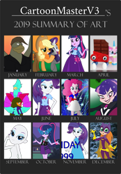 Size: 1024x1475 | Tagged: safe, artist:cartoonmasterv3, character:applejack, character:pinkie pie, character:rarity, character:twilight sparkle, character:twilight sparkle (alicorn), character:twilight sparkle (scitwi), species:alicorn, species:anthro, species:earth pony, species:eqg human, species:human, species:pony, species:unicorn, my little pony:equestria girls, dc superhero girls, humanized, the lego movie 2: the second part, unikitty