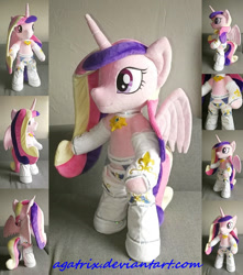Size: 1280x1447 | Tagged: safe, artist:agatrix, character:princess cadance, species:alicorn, species:pony, anthro plushie, bipedal, clothing, female, horn, irl, photo, plushie, semi-anthro, solo, wings