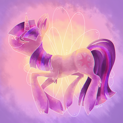 Size: 800x800 | Tagged: safe, artist:steeve, character:twilight sparkle, species:pony, species:unicorn, eyes closed, female, mare, solo