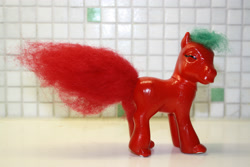 Size: 3888x2592 | Tagged: safe, artist:chili19, oc, oc only, g1, custom, hybrid, irl, photo, solo, toy, wolf pony