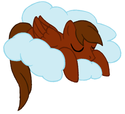 Size: 874x797 | Tagged: safe, artist:chili19, oc, oc only, species:pegasus, species:pony, cloud, male, on a cloud, pegasus oc, simple background, sleeping, solo, stallion, transparent background, wings