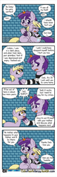 Size: 1280x3949 | Tagged: safe, artist:outofworkderpy, character:dinky hooves, oc, oc:rising star, species:pony, species:unicorn, brony, clothing, comic, comic strip, family matters, female, filly, foal, horn, horn ring, magic suppression, male, mare, out of work derpy, outofworkderpy, prison outfit, prison stripes, stallion