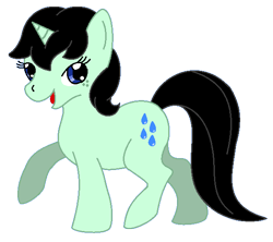 Size: 597x531 | Tagged: safe, artist:chili19, oc, oc only, oc:rainy drops, species:pony, species:unicorn, female, freckles, horn, mare, open mouth, raised hoof, simple background, solo, transparent background, unicorn oc