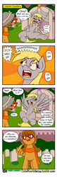 Size: 1280x3951 | Tagged: safe, artist:outofworkderpy, character:derpy hooves, oc, oc:a. k. yearling, oc:acky, species:pegasus, species:pony, armpits, brony, comic, comic strip, family matters, female, gravestone, mare, out of work derpy, outofworkderpy