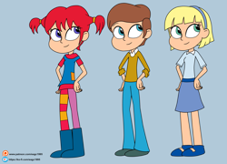 Size: 4401x3168 | Tagged: safe, artist:eagc7, my little pony:equestria girls, annika, commission, equestria girls-ified, ko-fi, patreon, pippi longstocking, tommy