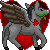 Size: 50x50 | Tagged: safe, artist:chili19, oc, oc only, oc:chili, species:donkey, female, flower in mouth, heart, pixel art, raised hoof, rose, rose in mouth, simple background, solo, transparent background, wings