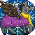 Size: 50x50 | Tagged: safe, alternate version, artist:chili19, oc, oc only, oc:chili, species:donkey, animated, clothing, female, gif, hybrid, pixel art, scarf, simple background, snow, solo, transparent background, wings