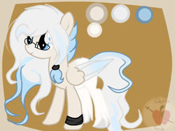 Size: 4000x3000 | Tagged: safe, artist:applerougi, oc, species:pegasus, species:pony, female, glasses, high res, mare, reference sheet, solo