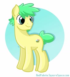 Size: 1280x1406 | Tagged: safe, artist:redpalette, oc, oc only, species:earth pony, species:pony, cute, male, smiling, stallion, yellow