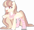 Size: 4260x3790 | Tagged: safe, artist:rerorir, oc, oc only, species:earth pony, species:pony, adopt, bow, clothing, female, mare, open mouth, outline, simple background, smiling, socks, solo, striped socks, thigh highs, transparent background