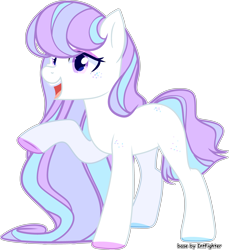Size: 3462x3784 | Tagged: safe, artist:rerorir, oc, oc only, species:earth pony, species:pony, female, mare, open mouth, raised hoof, simple background, solo, transparent background, white outline