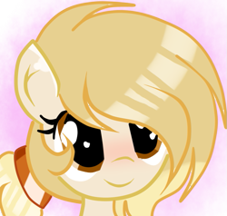 Size: 629x600 | Tagged: safe, artist:applerougi, oc, oc only, oc:cremita, species:earth pony, species:pony, bust, female, mare, portrait, simple background, solo, transparent background