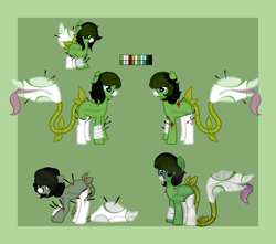 Size: 1700x1500 | Tagged: safe, artist:skulifuck, oc, oc only, species:pony, augmented tail, bandage, blood, monster pony, original species, piranha plant pony, plant, plant pony, reference sheet, tongue out