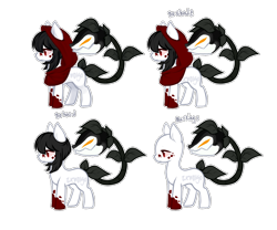 Size: 1200x1000 | Tagged: safe, artist:skulifuck, base used, oc, oc only, augmented tail, bald, clothing, hood, monster pony, original species, piranha plant pony, plant, plant pony, simple background, transparent background