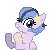Size: 50x50 | Tagged: safe, alternate version, artist:skulifuck, base used, oc, species:pegasus, species:pony, animated, clapping, gif, one eye closed, pegasus oc, pixel art, simple background, smiling, solo, transparent background, wings, wink