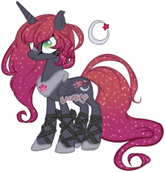 Size: 734x764 | Tagged: safe, artist:skulifuck, base used, oc, oc only, oc:cassiopeiae, species:alicorn, species:pony, alicorn oc, ethereal mane, female, galaxy mane, hoof shoes, horn, mare, reference sheet, simple background, smiling, solo, story included, transparent background, watermark, wings