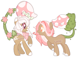 Size: 941x689 | Tagged: safe, artist:skulifuck, base used, oc, oc only, oc:baby, oc:bloom, oc:blossom, oc:bubble, augmented tail, colored hooves, fangs, female, flower, gritted teeth, monster pony, neckerchief, nervous, original species, piranha plant pony, plant, plant pony, raised hoof, scared, sharp teeth, simple background, smiling, teeth, transparent background