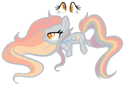 Size: 735x503 | Tagged: safe, artist:skulifuck, base used, oc, oc only, parent:derpy hooves, parent:fluttershy, parent:rainbow dash, species:pegasus, species:pony, eye, eyelashes, female, filly, magical lesbian spawn, magical threesome spawn, mare, multiple parents, offspring, parents:flutterderpydash, simple background, solo, transparent background