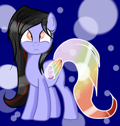 Size: 872x916 | Tagged: safe, artist:applerougi, oc, species:pegasus, species:pony, colored wings, female, mare, solo, wings
