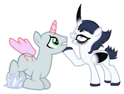 Size: 691x525 | Tagged: safe, artist:skulifuck, base used, oc, oc only, oc:frost bite, species:alicorn, species:pony, alicorn oc, colored hooves, curved horn, female, frozen, horn, ice, male, mare, raised hoof, simple background, stallion, transparent background, wings