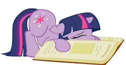 Size: 5000x2599 | Tagged: safe, artist:bri-sta, artist:somepony, character:twilight sparkle, character:twilight sparkle (unicorn), species:pony, species:unicorn, g4, book, faceplant, female, filly, floppy ears, mare, photoshop, simple background, sleeping, solo, tired, transparent background, wallpaper