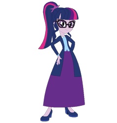 Size: 570x600 | Tagged: safe, artist:cartoonmasterv3, character:twilight sparkle, character:twilight sparkle (scitwi), species:eqg human, my little pony:equestria girls, alternate universe, clothing, female, long skirt, simple background, skirt, solo, transparent background, vector, wizarding world