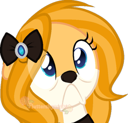 Size: 635x612 | Tagged: safe, artist:skulifuck, base used, oc, oc only, species:fox, species:pony, :c, bow, bust, eyelashes, fox pony, frown, hair bow, hybrid, simple background, solo, transparent background, watermark, wide eyes