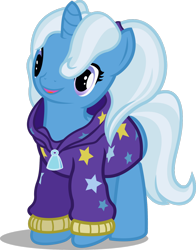 Size: 1280x1629 | Tagged: safe, artist:seahawk270, gameloft, character:trixie, species:pony, species:unicorn, alternate hairstyle, babysitter trixie, clothing, female, hoodie, pigtails, simple background, solo, transparent background, twintails
