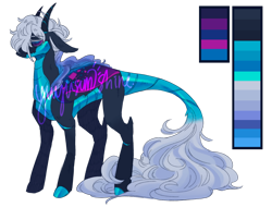Size: 1280x973 | Tagged: safe, artist:yuyusunshine, oc, parent:princess luna, parent:thorax, parents:thuna, species:changepony, hybrid, interspecies offspring, offspring, reference sheet, simple background, solo, transparent background, watermark