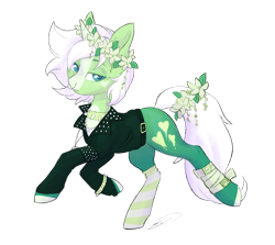 Size: 1513x1347 | Tagged: safe, artist:doekitty, oc, oc:feather leaf, species:pony, species:unicorn, clothing, female, jacket, mare, simple background, solo, transparent background