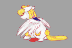 Size: 900x600 | Tagged: safe, artist:kourabiedes, crying, ponified, sailor moon