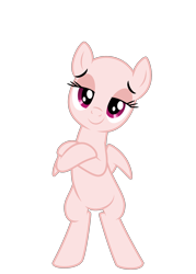 Size: 1600x2231 | Tagged: safe, artist:byteslice, character:rainbow dash, species:pegasus, species:pony, .svg available, bald, bipedal, crossed arms, faec, female, furless, head tilt, lidded eyes, looking at you, simple background, smiling, smug, smugdash, solo, svg, transparent background, vector