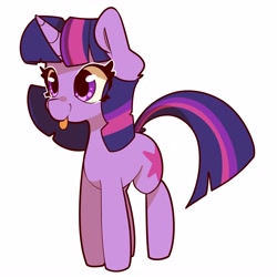 Size: 4096x4096 | Tagged: safe, artist:bloodatius, character:twilight sparkle, character:twilight sparkle (unicorn), species:pony, species:unicorn, g4, absurd resolution, blep, cute, emala jiss challenge, female, mare, mlem, silly, simple background, solo, tongue out, twiabetes, white background