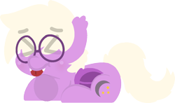 Size: 1269x746 | Tagged: safe, artist:moonydusk, oc, oc only, oc:pinkfull night, species:bat pony, species:pony, g4, bat pony oc, bat wings, blep, fangs, female, glasses, prone, simple background, solo, teenager, tongue out, transparent background, wings