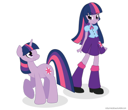 Size: 1338x1152 | Tagged: safe, artist:robynne, character:twilight sparkle, my little pony:equestria girls, human ponidox, humanized, ponidox, square crossover, twoiloight spahkle