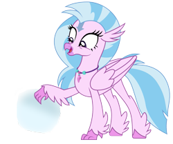 Size: 2251x1883 | Tagged: safe, artist:sonofaskywalker, edit, character:silverstream, species:classical hippogriff, species:hippogriff, episode:the hearth's warming club, g4, my little pony: friendship is magic, aang, air, air ball, avatar silverstream, avatar the last airbender, cute, diastreamies, jewelry, necklace, silverstream's bucket, simple background, transparent background, vector, vector edit
