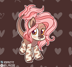 Size: 1186x1104 | Tagged: safe, artist:redpalette, oc, species:earth pony, species:pony, g4, cute, earth pony oc, femboy, jumping, male, pink