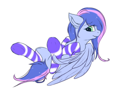Size: 1600x1200 | Tagged: safe, artist:snowstormbat, oc, oc only, oc:starlight moon, species:pegasus, species:pony, g4, clothing, simple background, socks, solo, striped socks, white background
